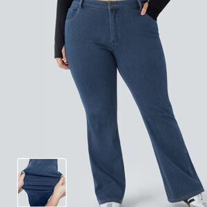 HALARA Flex™ Mid Rise Pockets Casual Plus Size Bootcut Jeans, NWT! Size 2X